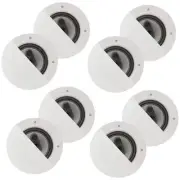 Acoustic Audio CSic64 Frameless In Ceiling Speakers with 6.5" Woofers 4 Pair