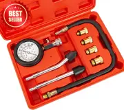 8PCS Compression Tester Kit 300PSI for Petrol Engine Car Motorcycle Motor