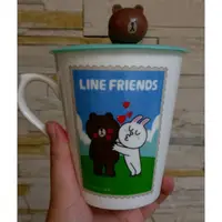 在飛比找蝦皮購物優惠-Line Friends 可收納攪拌棒馬克杯杯蓋組