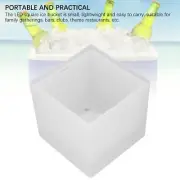LED Ice Bucket 3.5L Large Capacity IP65 Water Proof Square 2 Layer For Champagne