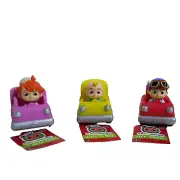 COCOMELON Mini Vehicles JJ YoYo TomTom Toy Car Set of 3 NEW
