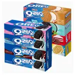 【台灣現貨+預購】肥章魚㊣正韓代購★韓國 OREO 夾心餅乾 肉桂捲 薄荷巧克力 紅絲絨 金奇 草莓奶油 巧克力奶油