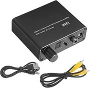 HEALEEP Optical to Analog Audio Converter Digital Optical Audio Adapter for Tv and Speaker Portable Design Sound Conversion from Digital Devices to Analog Equipment Random Style