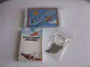 Southwest Airlines 25th Cassette Sealed - 25th Keyring & Card Deck 3 items
