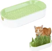 Indoor Cat Grass Growing Set, Cat Grass Planting with Seeds, Soil-Free Planting Box,Hydroponic Planting