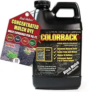 Black Mulch Dye, 6,400 Square Feet Coverage – Mulch Colorant for Landscaping & Garden Beds, Wood Mulch Dye, Mulch Color Restorer & Playground Bark Mulch, Eco-Friendly Mulch Paint – 1/2-Gallon Black