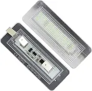 MKVAXR 2Pcs 18SMD LIGHT License Plate Number Light Lamp, for, for Smart, Fortwo Coupe 450 W450 W451 W453 Number Lamp 12V Car Number Plate Light