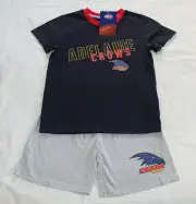 Adelaide Crows AFL AF8489 S19 Boys Youth Printed 2 Piece Pyjama Set Size 12 New