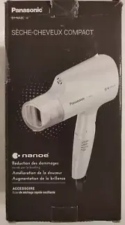 Panasonic Hair Dryer Nanoe Tech Care - Compact, EH-NA2C Foldable Handle, Nozzle