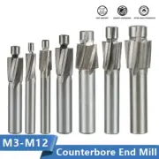 End Milling Cutter Tool High Speed Steel Slotting Countersink CNC Router Bit