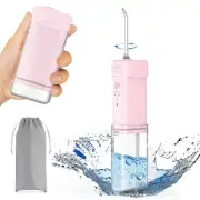 Foldable Water Flosser Cordless Portable Oral Irrigator Telescopic Travel Wat...