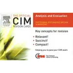 CIM REVISION: ANALYSIS AND EVALUATION