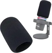 SUNMON HyperX DuoCast Mic Cover Compatible with HyperX Duo Cast Microphone, Mic Windscreen Pop Filter Reduce Noise and Plosives, HyperX DuoCast Foam Mic Cover By SUNMON