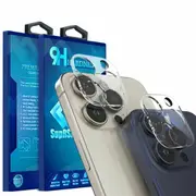 [2 PACK] For Apple iPhone 16 Pro /16Pro Max Camera Lens Tempered Glass Protector Guard - (Clear)