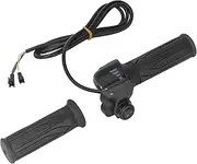 Kuuleyn Twist Throttle, Throttle Grip with LED Display, 1 Pair Electric Bike Throttle Grip Rubber Twist Throttle Grips with LED Battery Display for Electric Bicycle Scooter