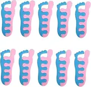 FRCOLOR 10 Pair Toe Separators Nail Art Tool Accessory Comfortable Foot Toe Separators Tools Random Color