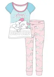 Disney Ladies Marie Cat Do Not Disturb Pyjama Set