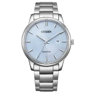 CITIZEN星辰錶 PAIR對錶 BM6978-77L 光動能冰河藍情侶對錶 40.0mm