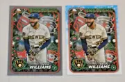 DEVIN WILLIAMS (2) 2024 TOPPS HOLIDAY SILVER METALLIC & BASE #H129 MILWAUKEE