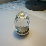 Vtg Baccarat France Fine Cut Crystal Egg Paperweight
