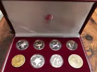 在飛比找Yahoo!奇摩拍賣優惠-1988年韓國🇰🇷首爾奧運紀念精鑄版套幣（6枚紀念幣+2枚紀