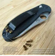 Benchmade 555 557 558 Mini Grip Replacement BRONZE Titanium Pocket Clip Screws