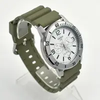 在飛比找蝦皮購物優惠-CASIO手錶 不鏽鋼綠色三眼槍魚手錶 NECH30