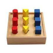 Geometric Shape Puzzle Plugging Toy for Toddler Fine Motor Skill Training