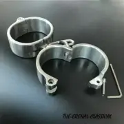 3cm Height 304 Steel Handcuffs Lock Restraint Wrist Shackles For Women Men