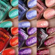 Cirque Colors Candy Coat Collection Jelly Nail Polish Iridescent Flakies Glitter