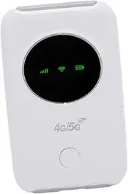 Sxhlseller Unlocked Mobile WiFi Hotspot, 4G 5G LTE Router, 300Mbps Portable Travel WiFi Router with SIM Card Slot, 10 Connected Devices, LED Screen
