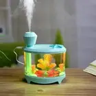 460ML Essential Oil Aroma Air Diffuser Fish Tank Shaped USB Humidifier Blue