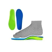 High Arch Support Plantar Fasciitis Insoles Orthotic Inserts for Flat Feet an...