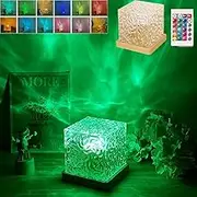 Ocean Wave Lamp,16 Colors RGB Aurora Northern Lights Projector Lamp for Bedroom Living Room Decor Bar Restaurant Office