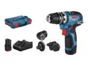 ^Bosch GSR 12V-35 FC FlexiClick Drill w. L-Boxx + 2 Akkus 3.0Ah (0 601 9H3 000)