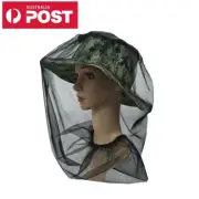 Mosquito Fly Head Net Mesh Hat Fishing Bee Bug Face Protect Farm Camping AU