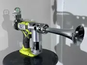 Ryobi Air Horn Train Horn Gun. Chrome THE LOUDEST