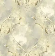 Delicately Framed Wallpaper in Luster DV51317 from Wallquest