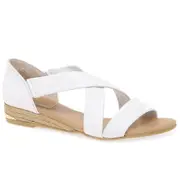 Pinaz Zara Ladies Espadrilles White (blanco) 6 Uk/39 Eu