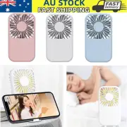 Portable Hand-held Desk Fan Cooling Cooler USB Air Rechargeable Pocket Mini Fan