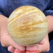 1.23LB Natural amazonite ball quartz crystal sphere 72mm reiki healing XQ828