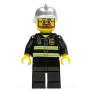 LEGO Minifigure - City - FIREFIGHTER (Beard & Glasses) -Mint Minifig Mini Figure