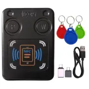 NFC RFID Chip Card Reader Copier+3XUID Keychain IC 13.56Mhz ID 125Khz8197