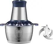 Household Electric Food Mixer, Large Capacity Fully Automatic Meat Grinder Multi-Function Stainless Steel Stuffing Mixer for Meat/Fish/Vegetable/Baby Food,3.3 catties