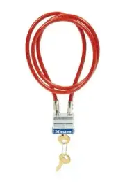 Master Lock Padlock Cable Lock 3/16 X 36'' 4 Pin Cylinder Steel 1Pk