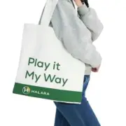 NWT! Halara Play It My Way Canvas Tote Bag