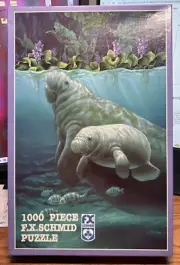 Manatee Haven 1000 Piece F.X. Schmid Puzzle 26.5" x 17.25" 90026 FRS-2
