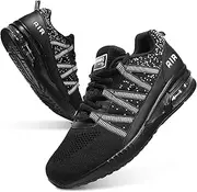 [soulsfeng] Mens Air Cushion Running Shoes Lightweight Breathable Workout Tennis Gym Jogging Walking Sneakers US 5.5-12