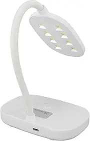 Gooseneck Nail Light, 360 Degree Rotation Adjustable Hose, 8 Lamp Chips, Automatic Induction Mini Nail Lamp with 30s Timer for Quick Curing