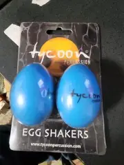 Tycoon Percussion Plastic Egg Shakers - Blue (brand new)